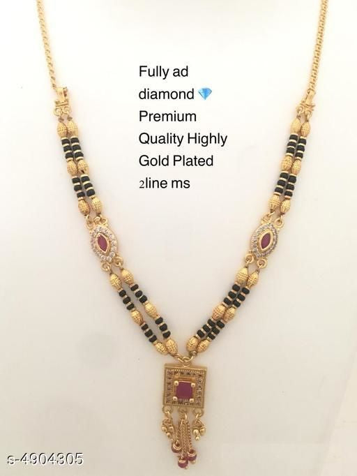 Women'S Alloy Gold Plated Mangalsutras - Faritha