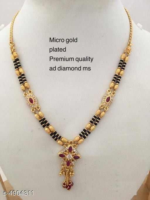 Women'S Alloy Gold Plated Mangalsutras - Faritha
