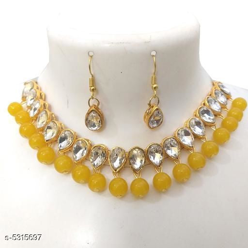 Women's Alloy Gold Plated Jewellery Set - Faritha