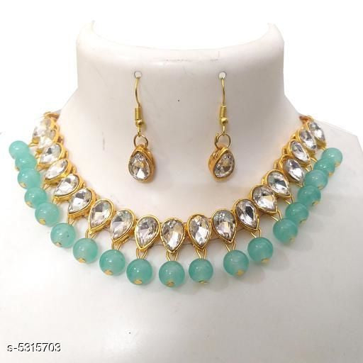 Women's Alloy Gold Plated Jewellery Set - Faritha