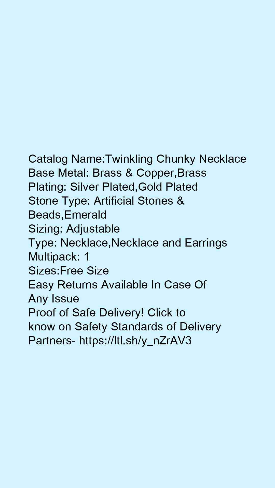 Twinkling Chunky Necklace - Faritha