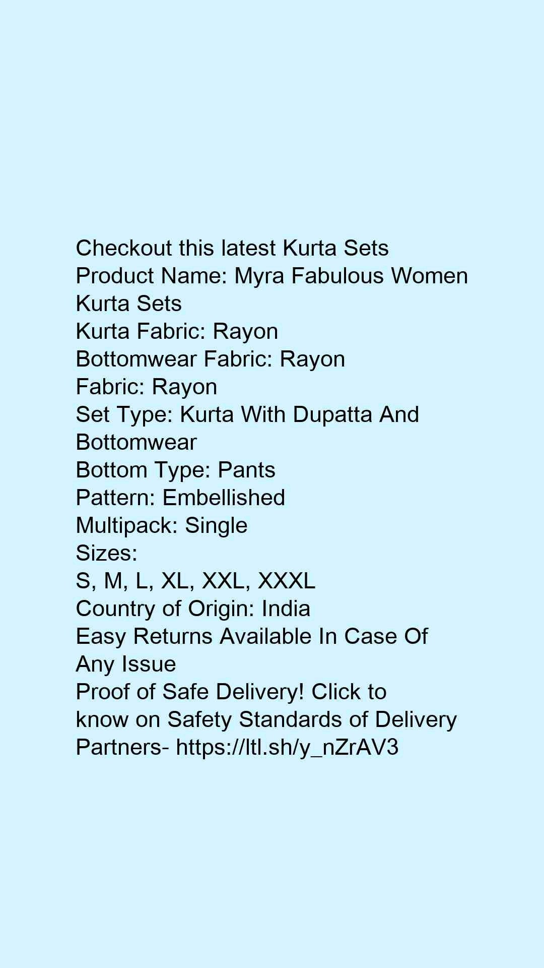 Myra Fabulous Women Kurta Sets - Faritha
