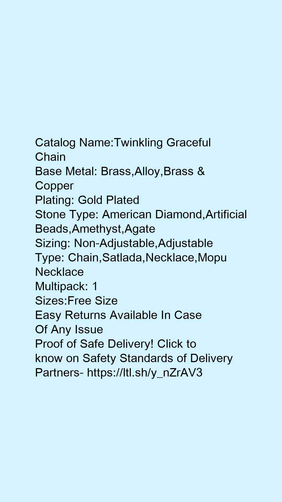 Twinkling Graceful Chain - Faritha