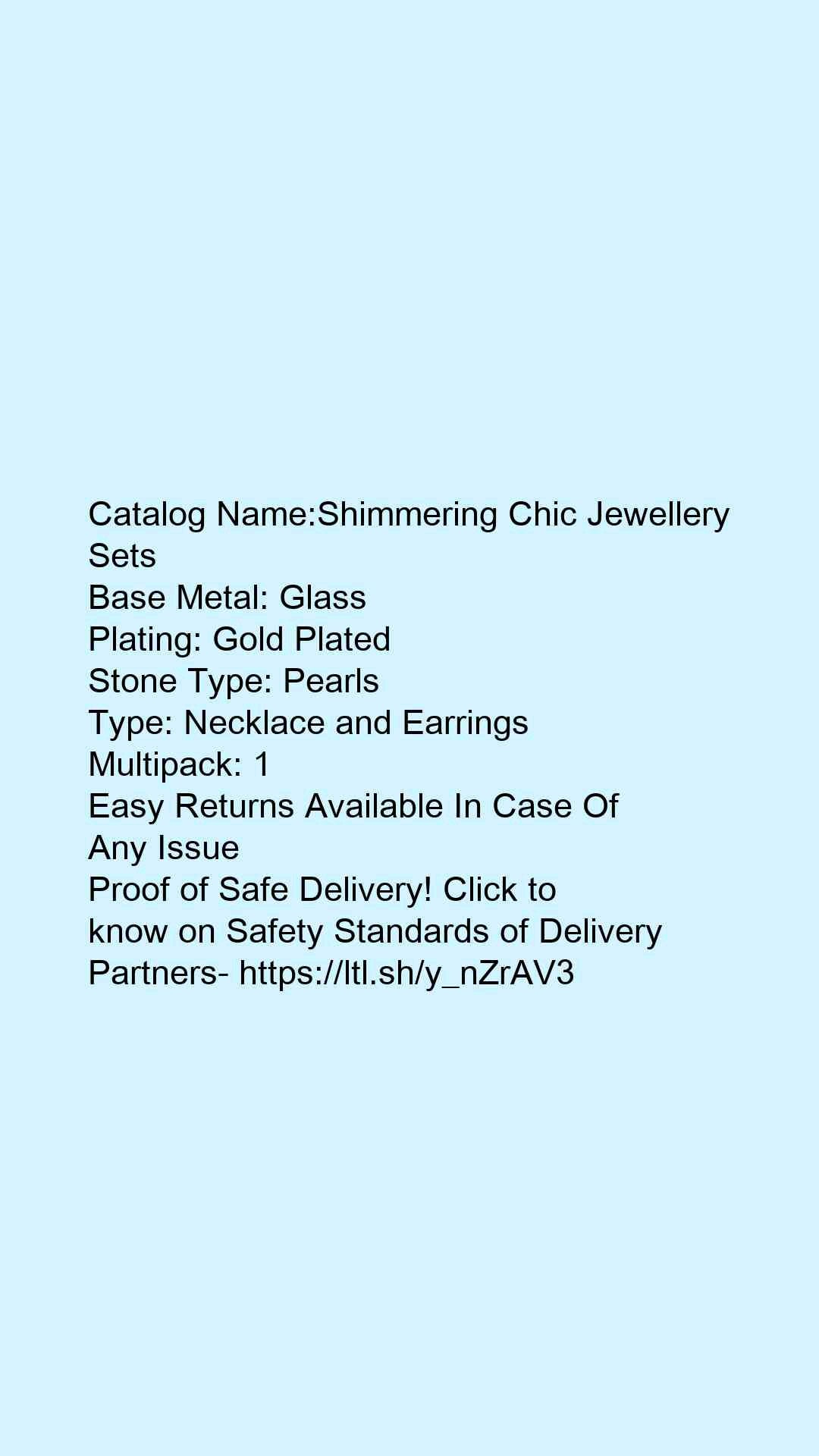 Shimmering Chic Jewellery Sets