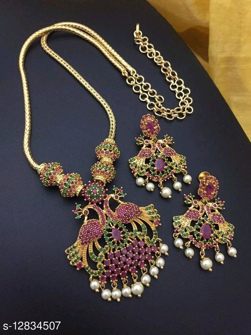 Sizzling Bejewelled Micro Plated Necklace - Faritha