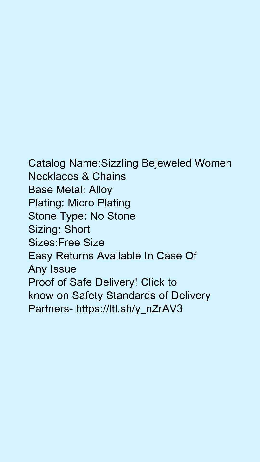 Sizzling Bejeweled Women Necklaces & Chains - Faritha