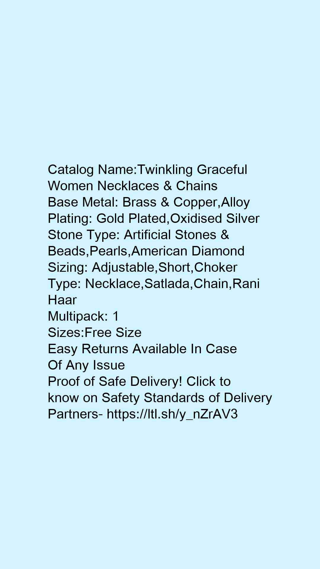 Twinkling Graceful Women Necklaces & Chains - Faritha
