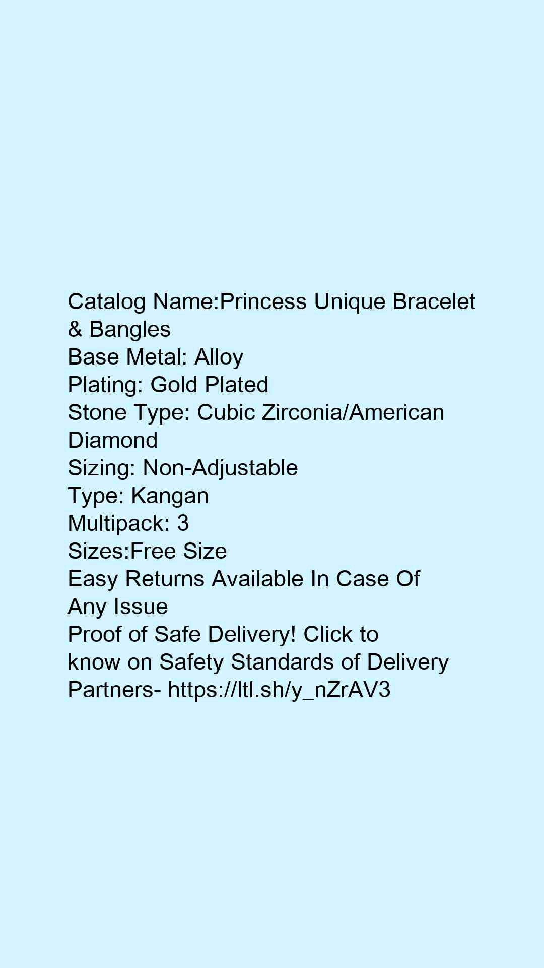 Princess Unique Bracelet & Bangles - Faritha