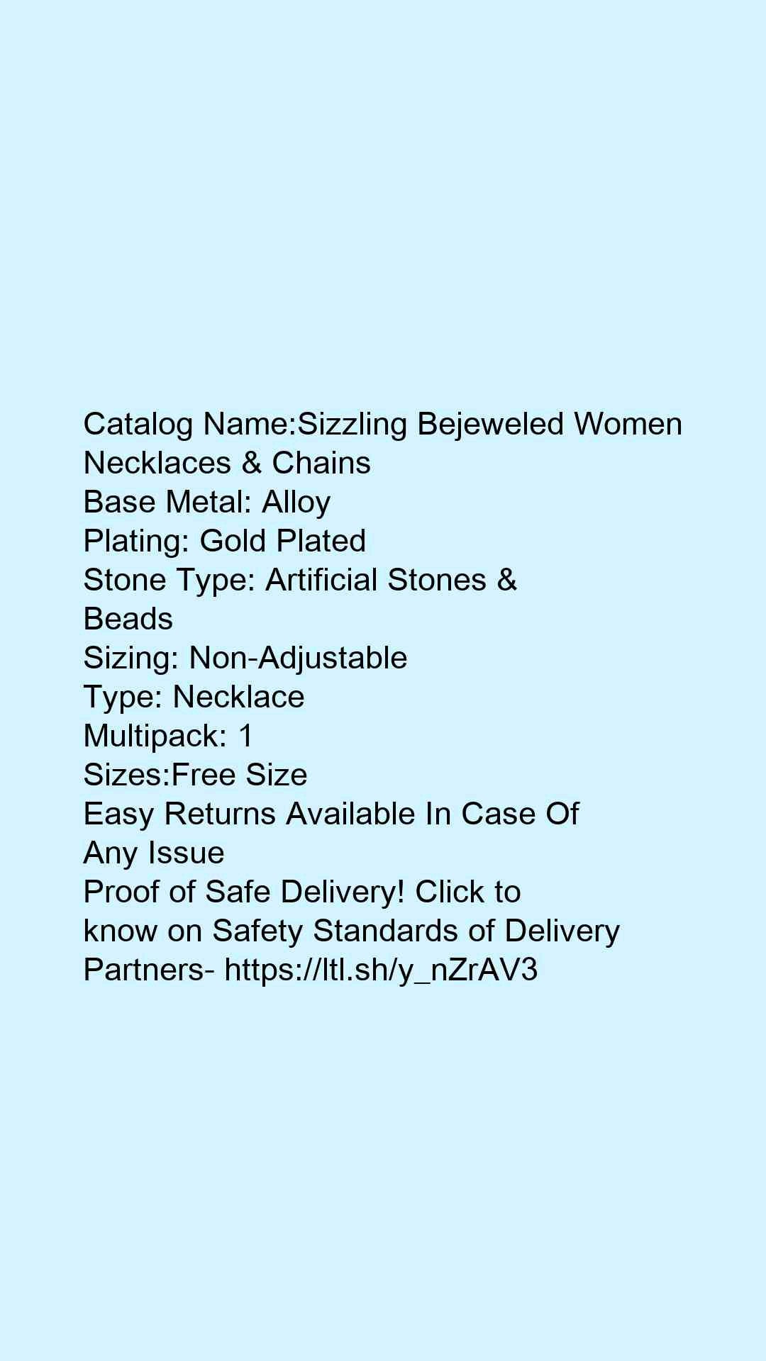 Sizzling Bejeweled Women Necklaces & Chains - Faritha