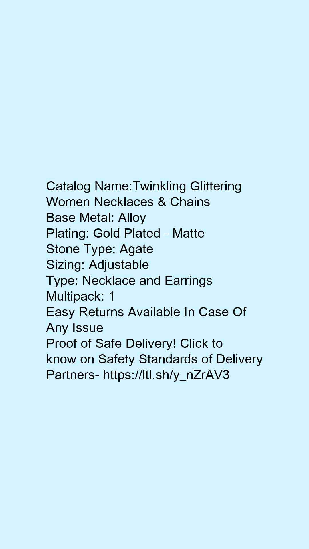 Twinkling Glittering Women Necklaces & Chains - Faritha