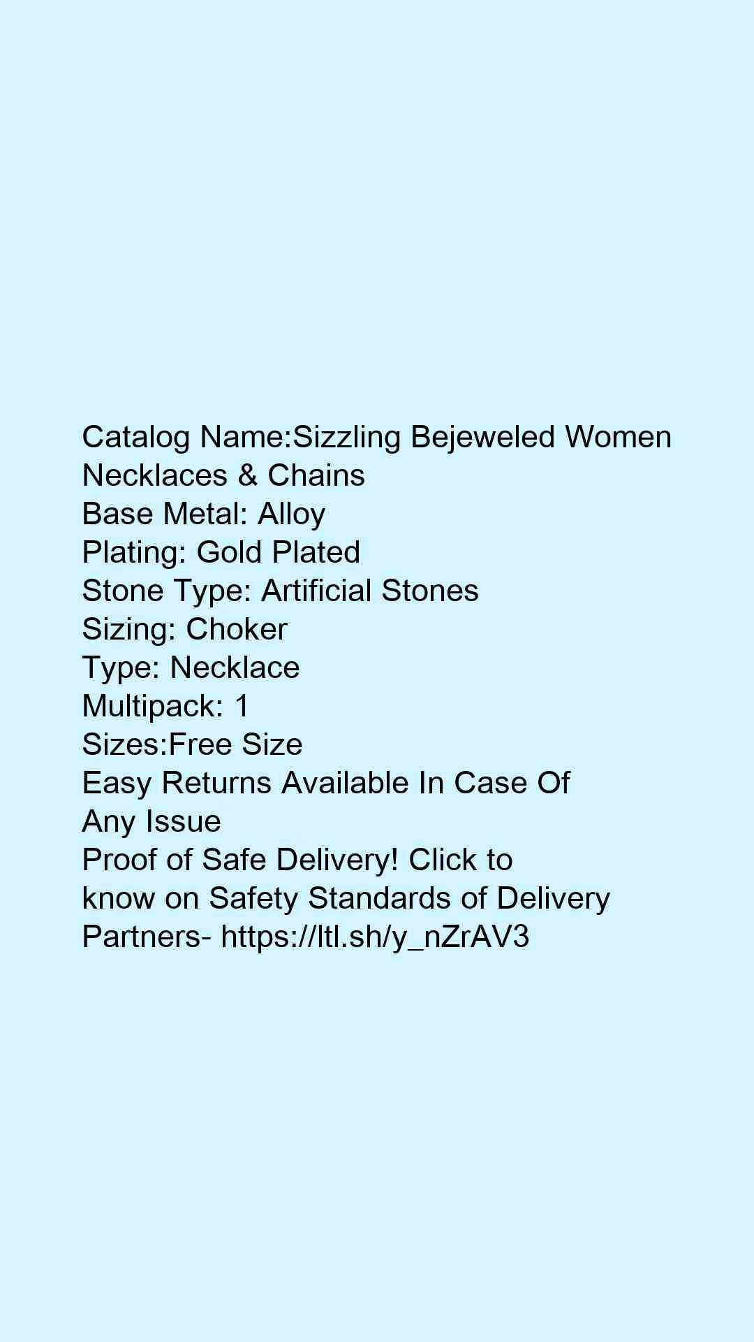 Sizzling Bejeweled Women Necklaces & Chains - Faritha