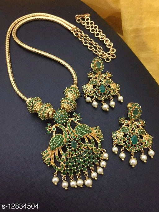 Sizzling Bejeweled Women Micro plated Necklace - Faritha