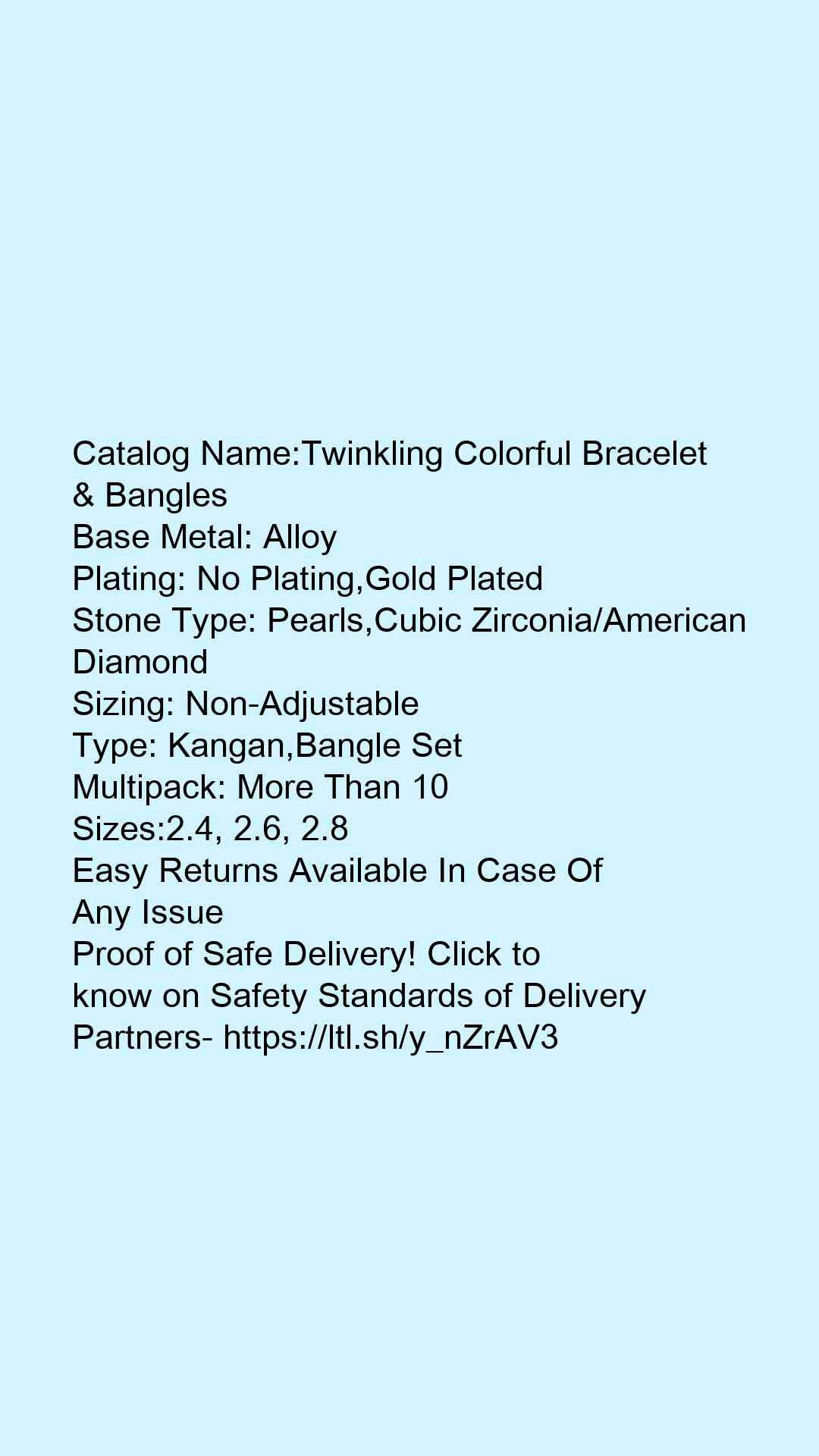 Twinkling Colorful Bracelet & Bangles
