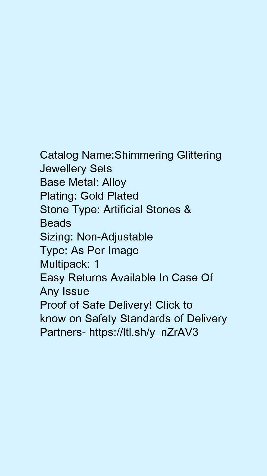 himmering Glittering Jewellery Sets