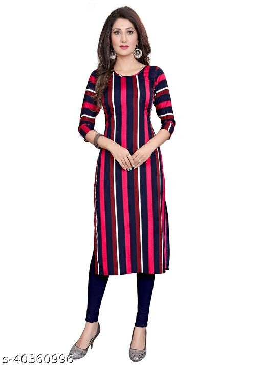 Women's American Crepe A-Line Readymade Kurti