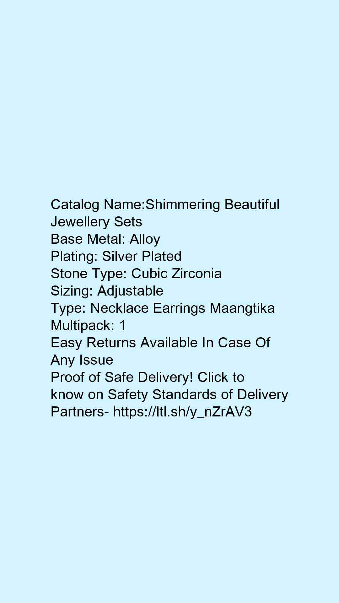 Shimmering Beautiful Jewellery Sets - Faritha