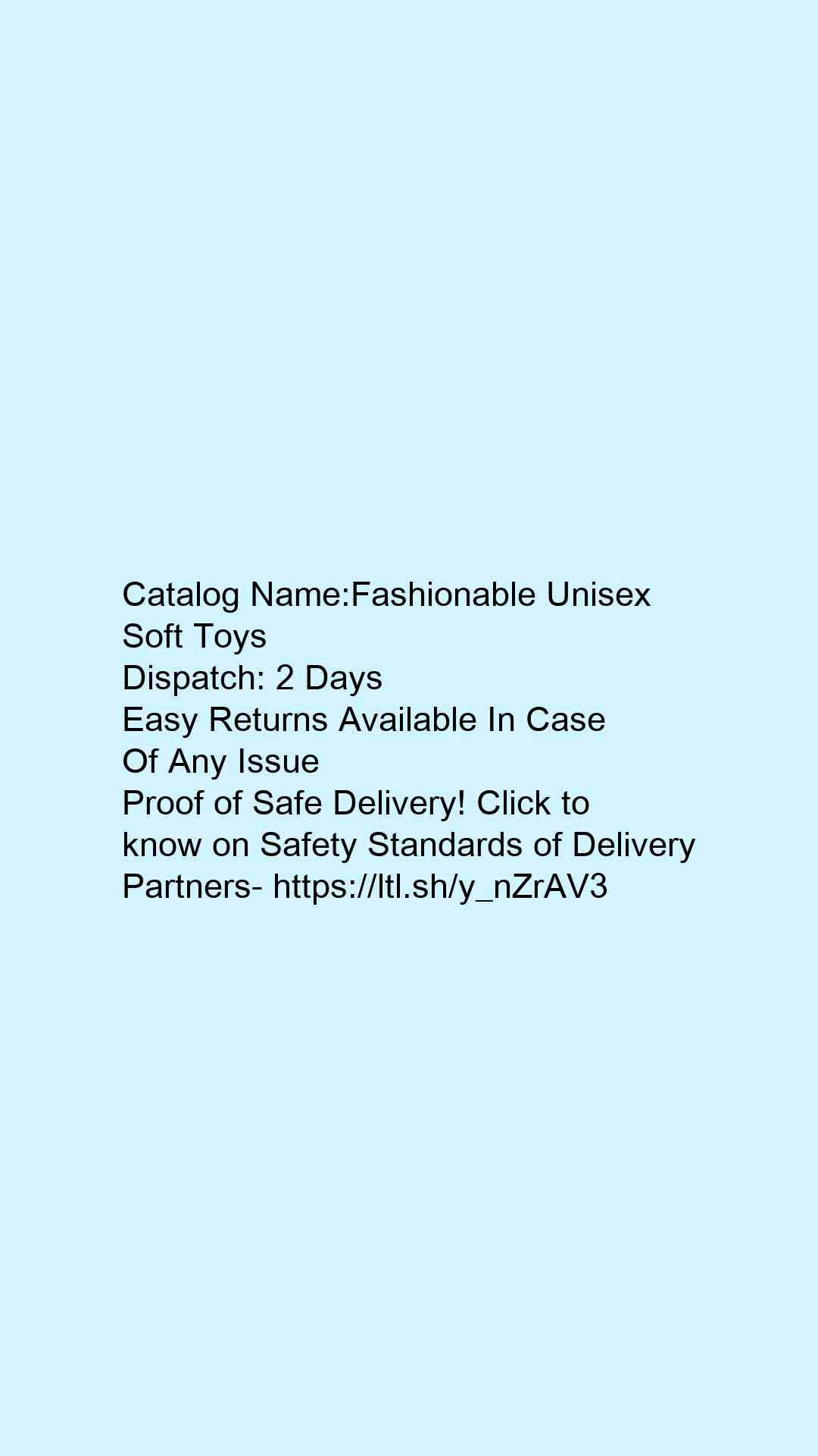 Fashionable Unisex Soft Toys - Faritha