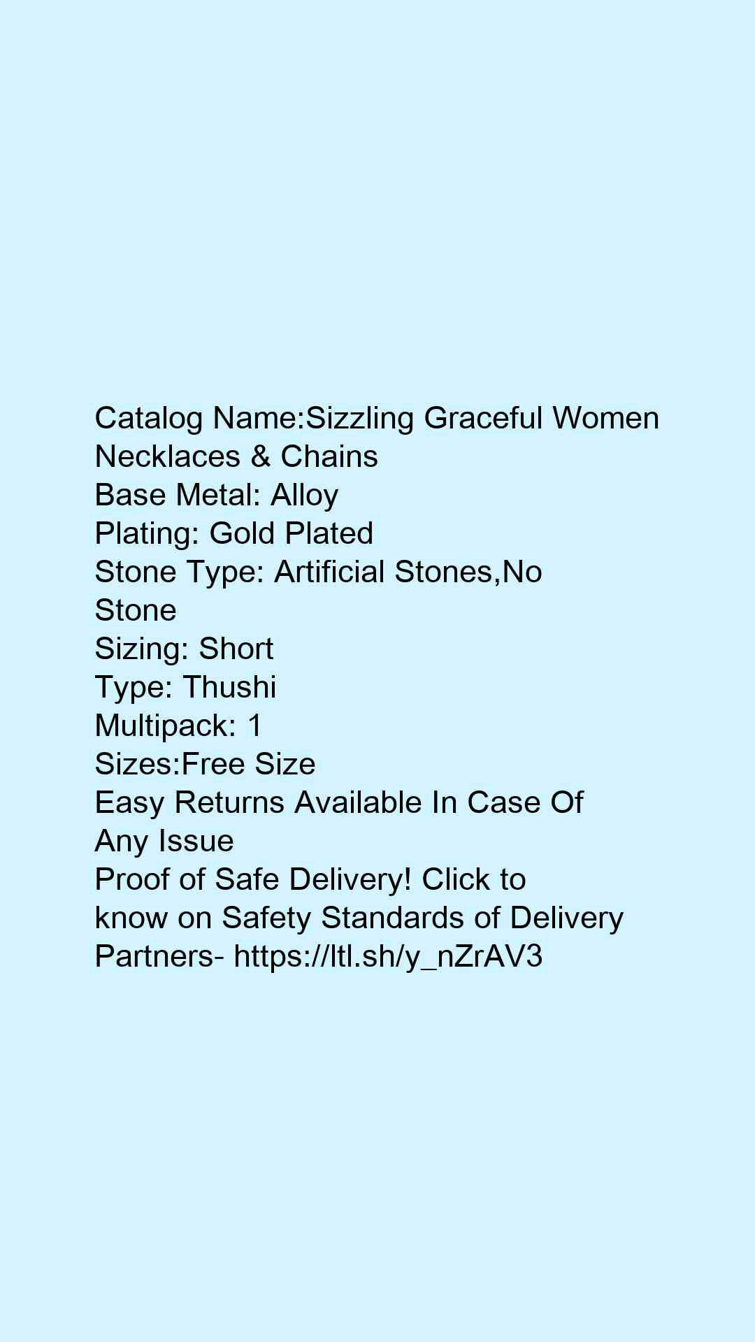Sizzling Graceful Women Necklaces & Chains - Faritha