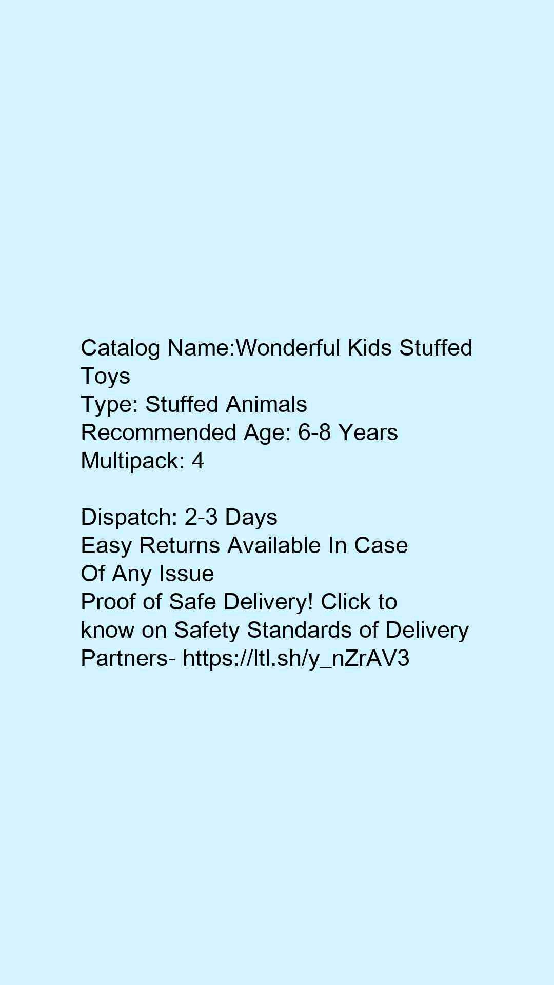 Wonderful Kids Stuffed Toys - Faritha
