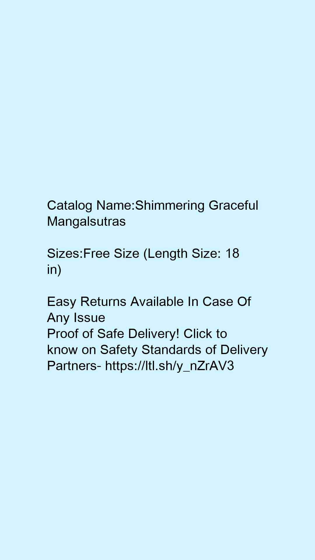 Shimmering Graceful Mangalsutras - Faritha