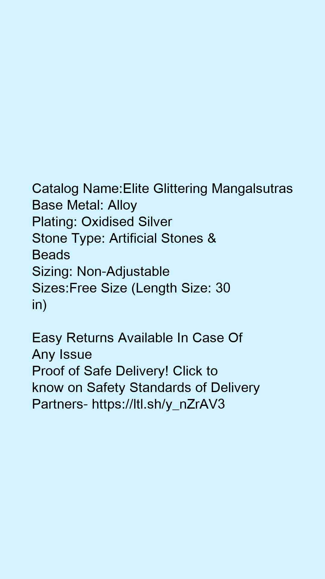 Elite Glittering Mangalsutras - Faritha