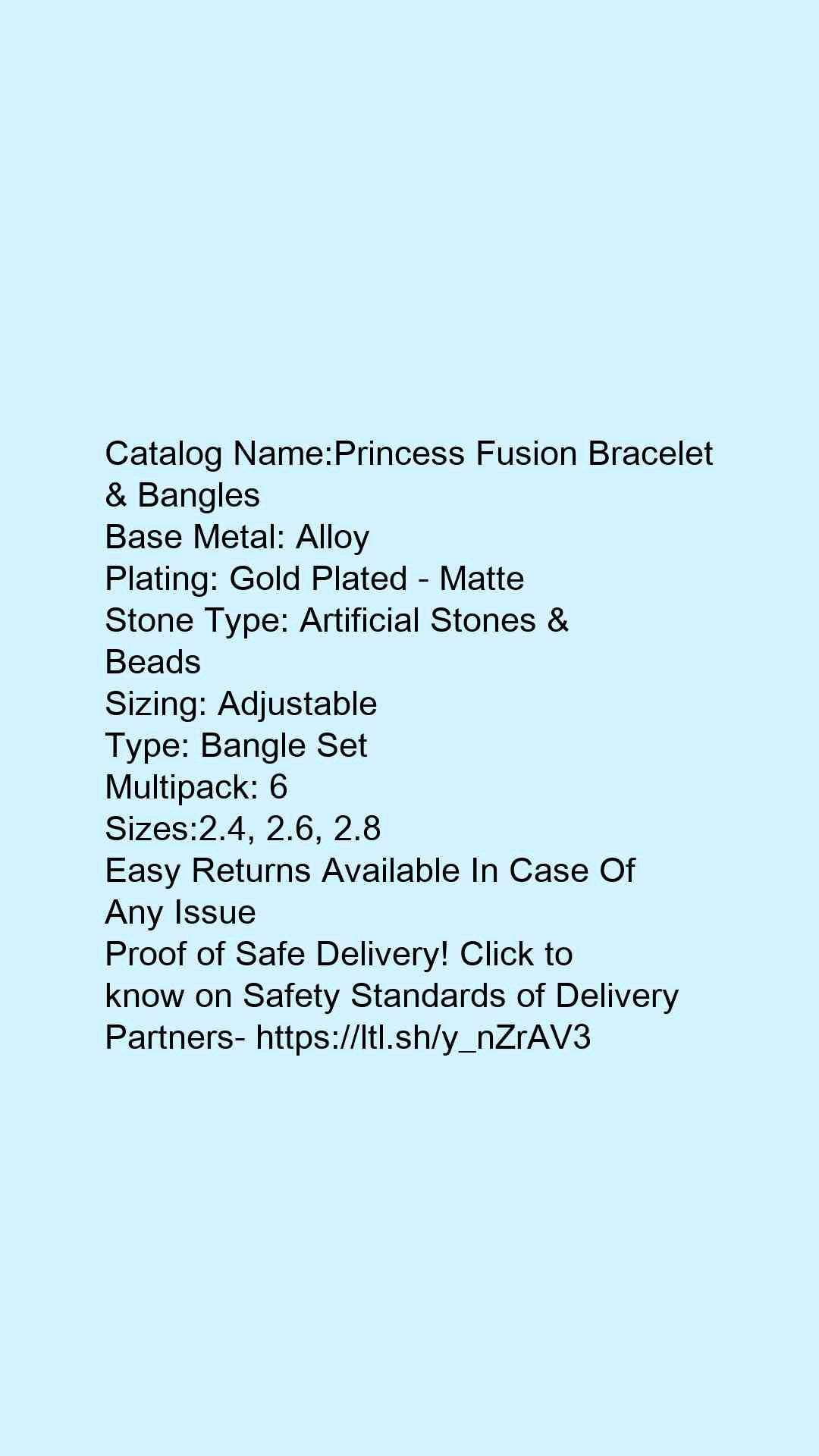 Princess Fusion Bracelet & Bangles - Faritha
