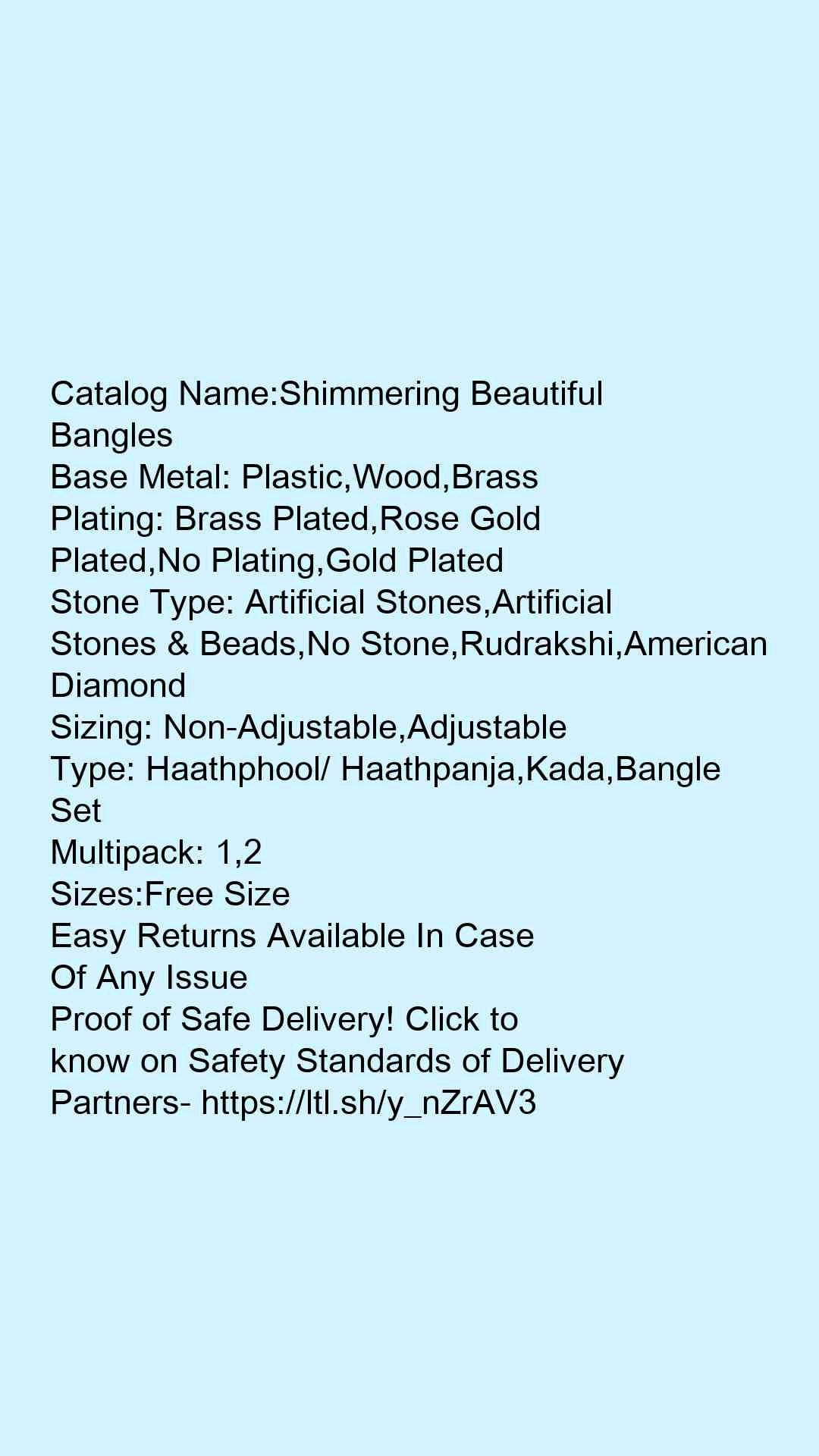 Shimmering Beautiful Bangles - Faritha