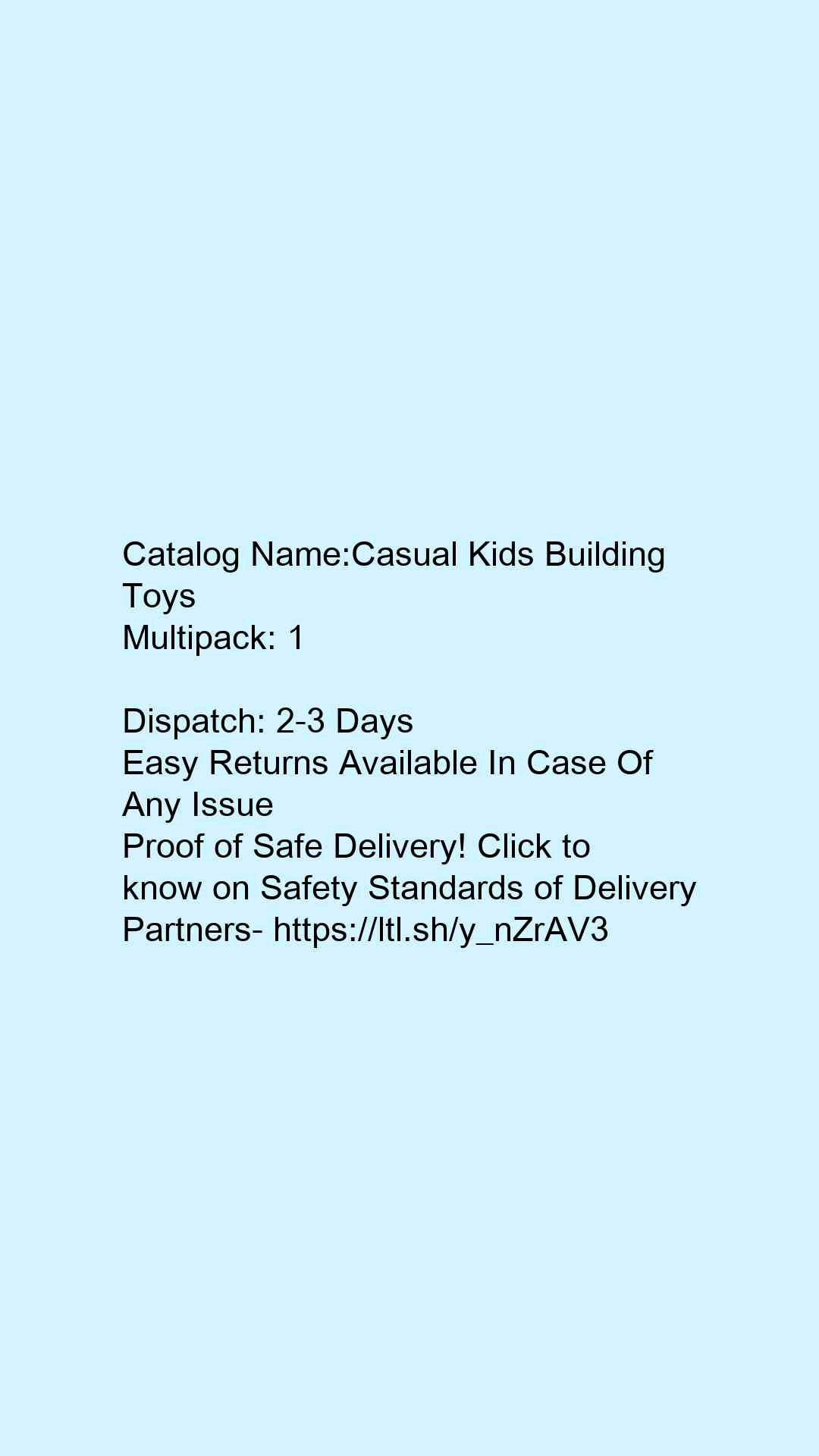 Casual Kids Building Toys