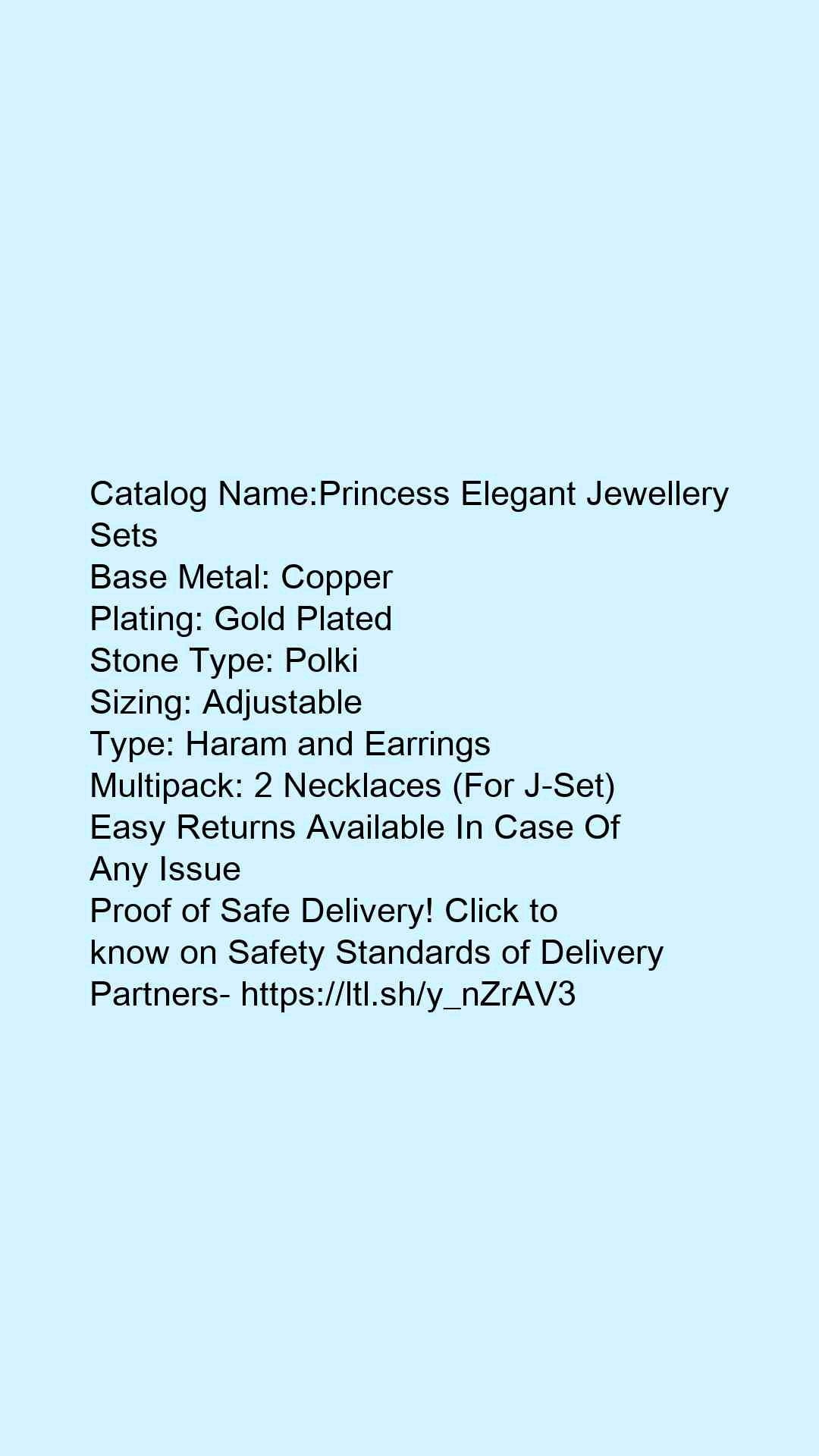 Princess Elegant Jewellery Sets - Faritha