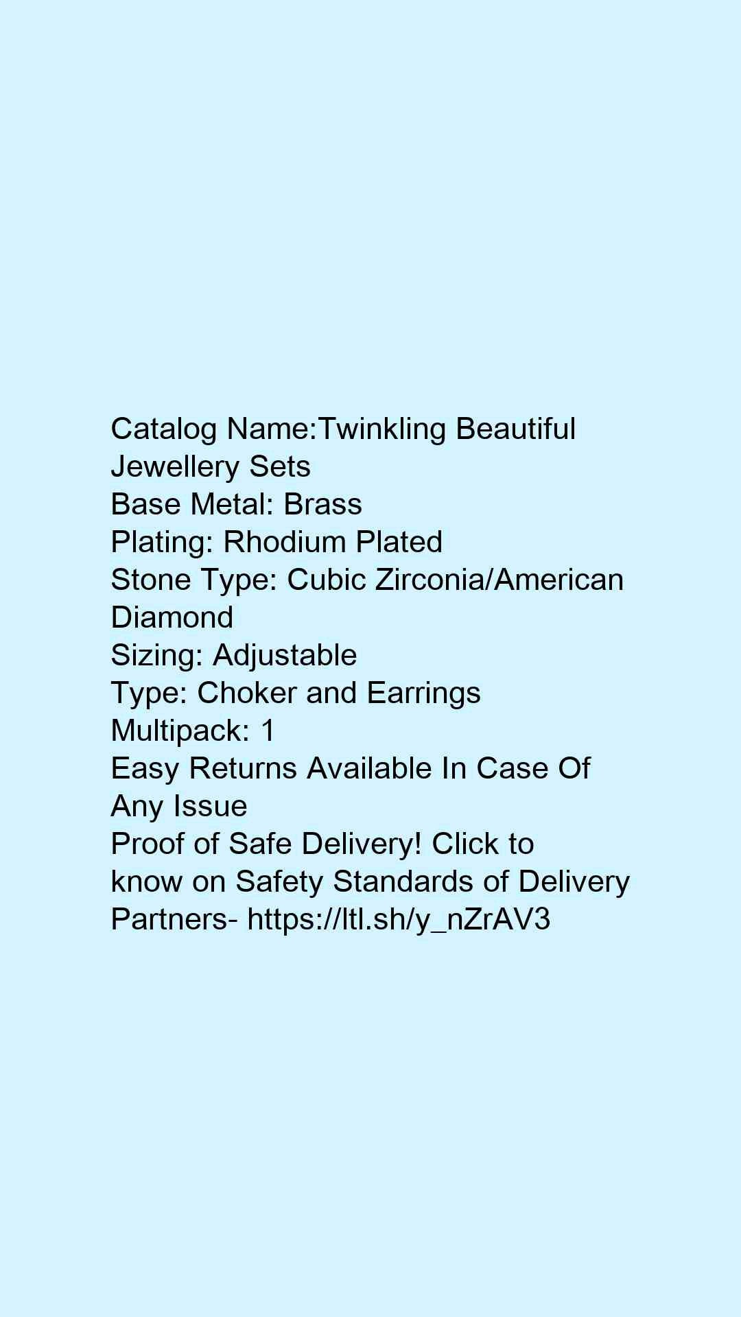 Twinkling Beautiful Jewellery Sets - Faritha