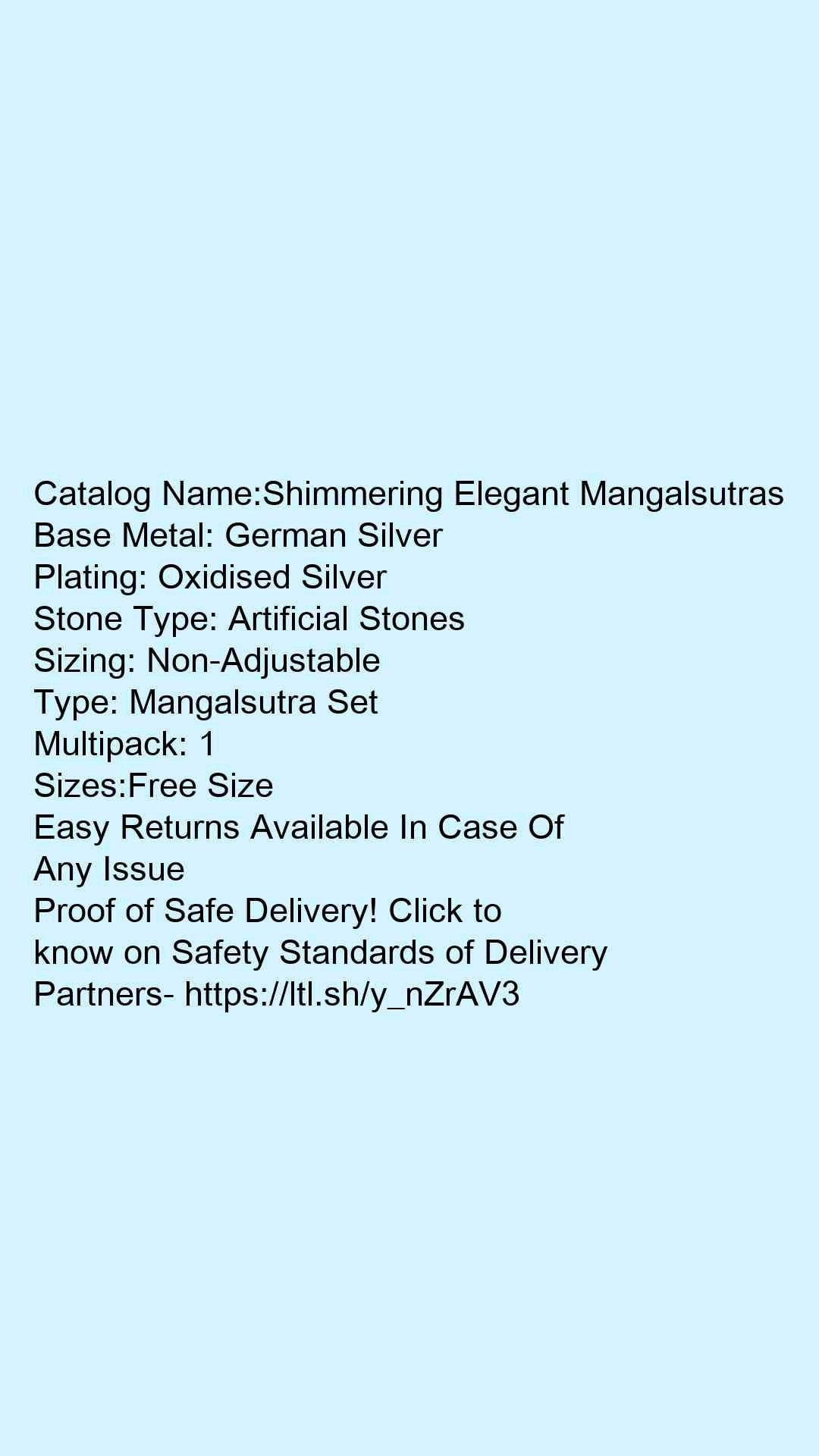 Shimmering Elegant Mangalsutras - Faritha