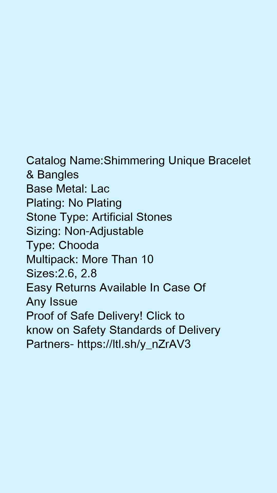 Shimmering Unique Bracelet & Bangles - Faritha