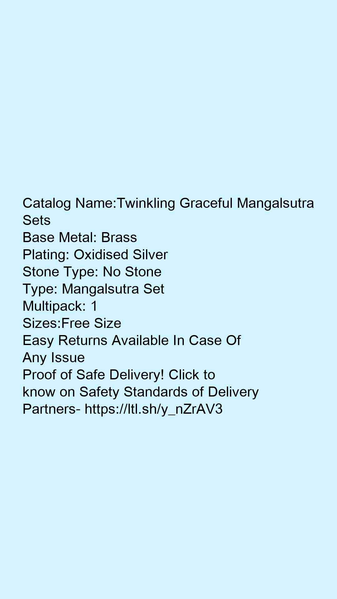 Twinkling Graceful Mangalsutra - Faritha