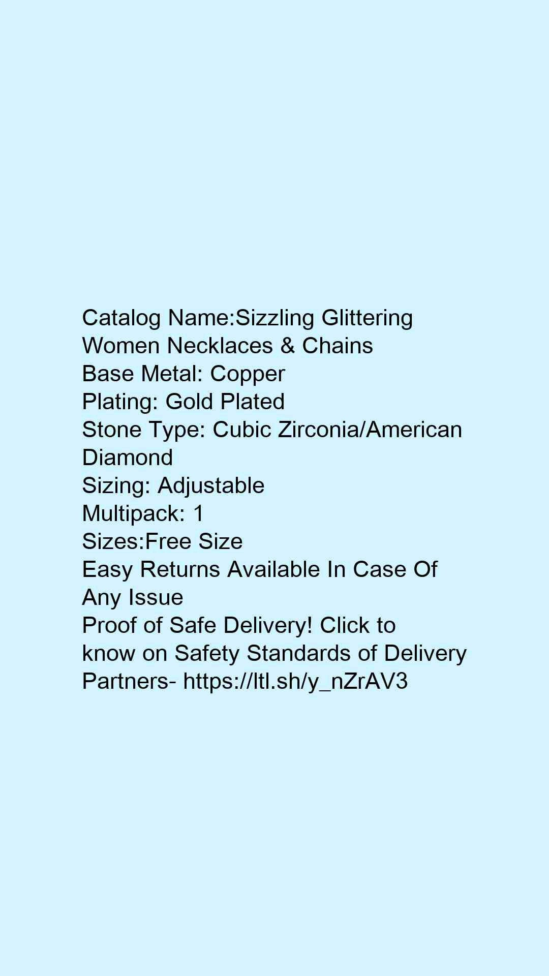 Sizzling Glittering Women Necklaces & Chains - Faritha