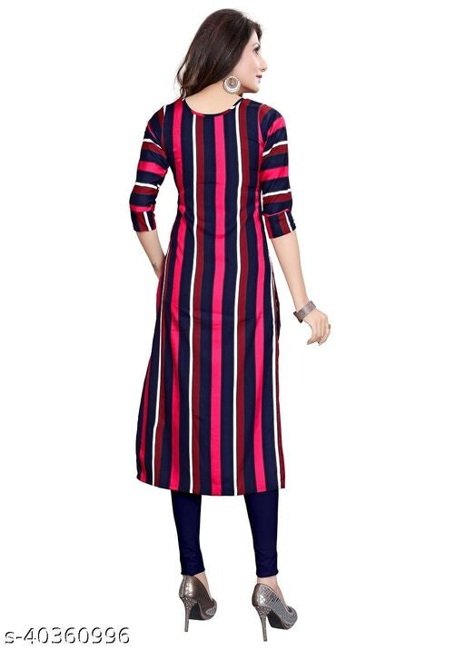 Women's American Crepe A-Line Readymade Kurti