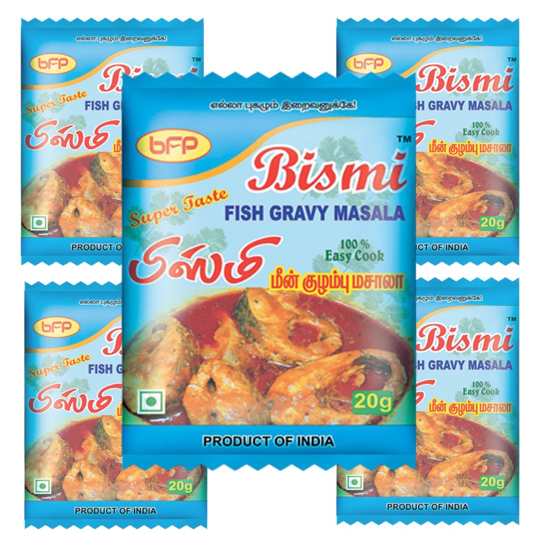 Bismi Fish Gravy Masala (5Nos Combo) - Faritha