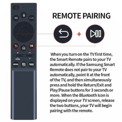 Original Samsung Smart TV remote control with voice  Netflix and www and prime