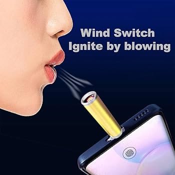 USB Type-C Flameless Electric Lighter Windproof Rechargeable OTG Lighter #