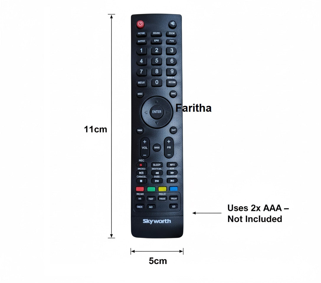 Skyworth LCD/LED TV Remote Control – Compatible, High Sensitivity, New Replacement#