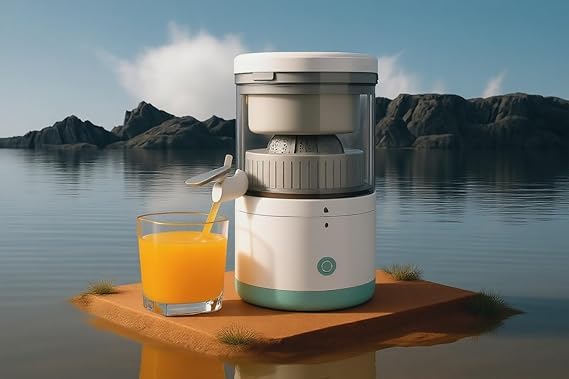 PRAVRUSHTI Portable Electric Citrus Juicer Rechargeable Mini Fruit Juicer #