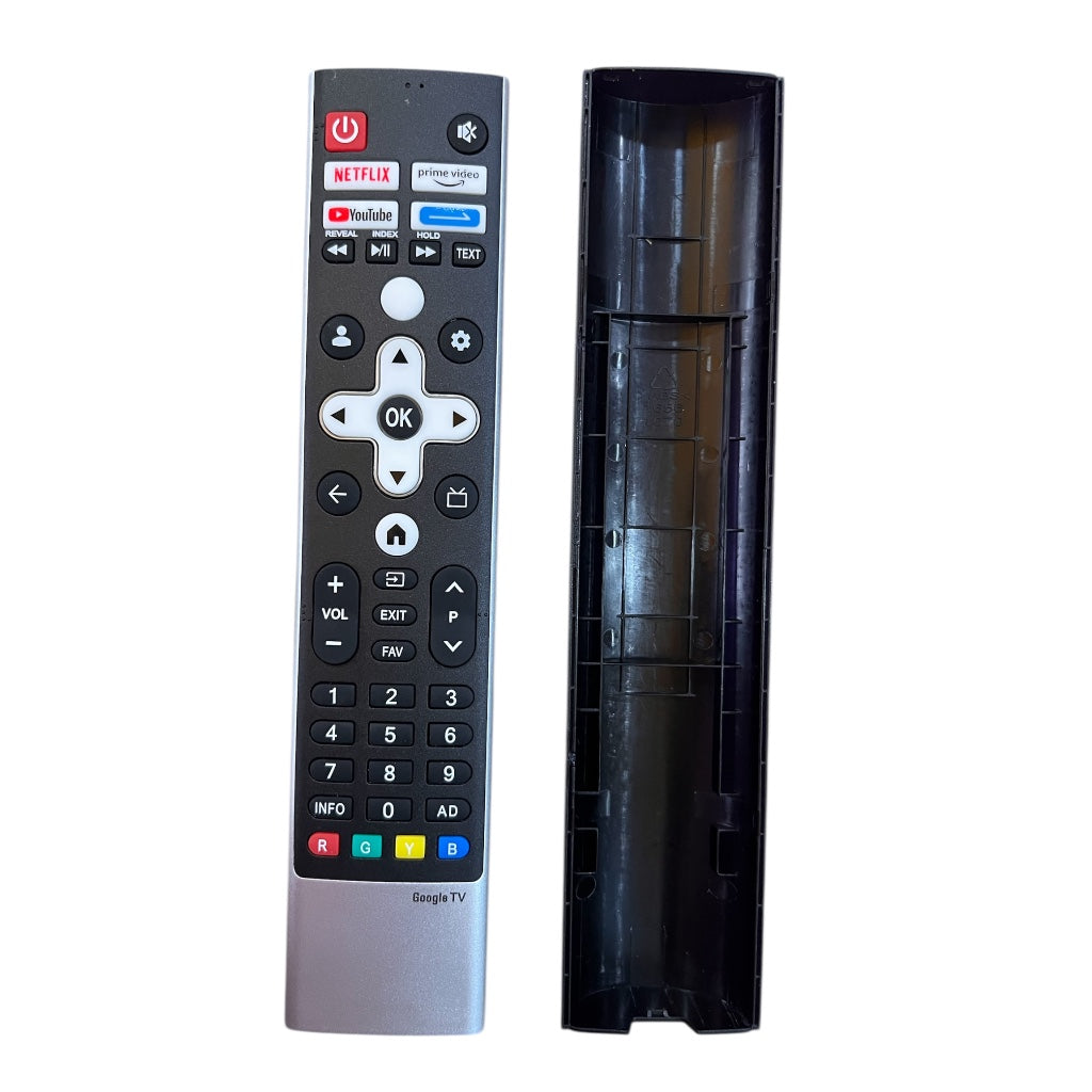 Blaupunkt Smart Google TV Remote – Voice Control with Shortcut Keys for Netflix, YouTube, Prime Video & More #
