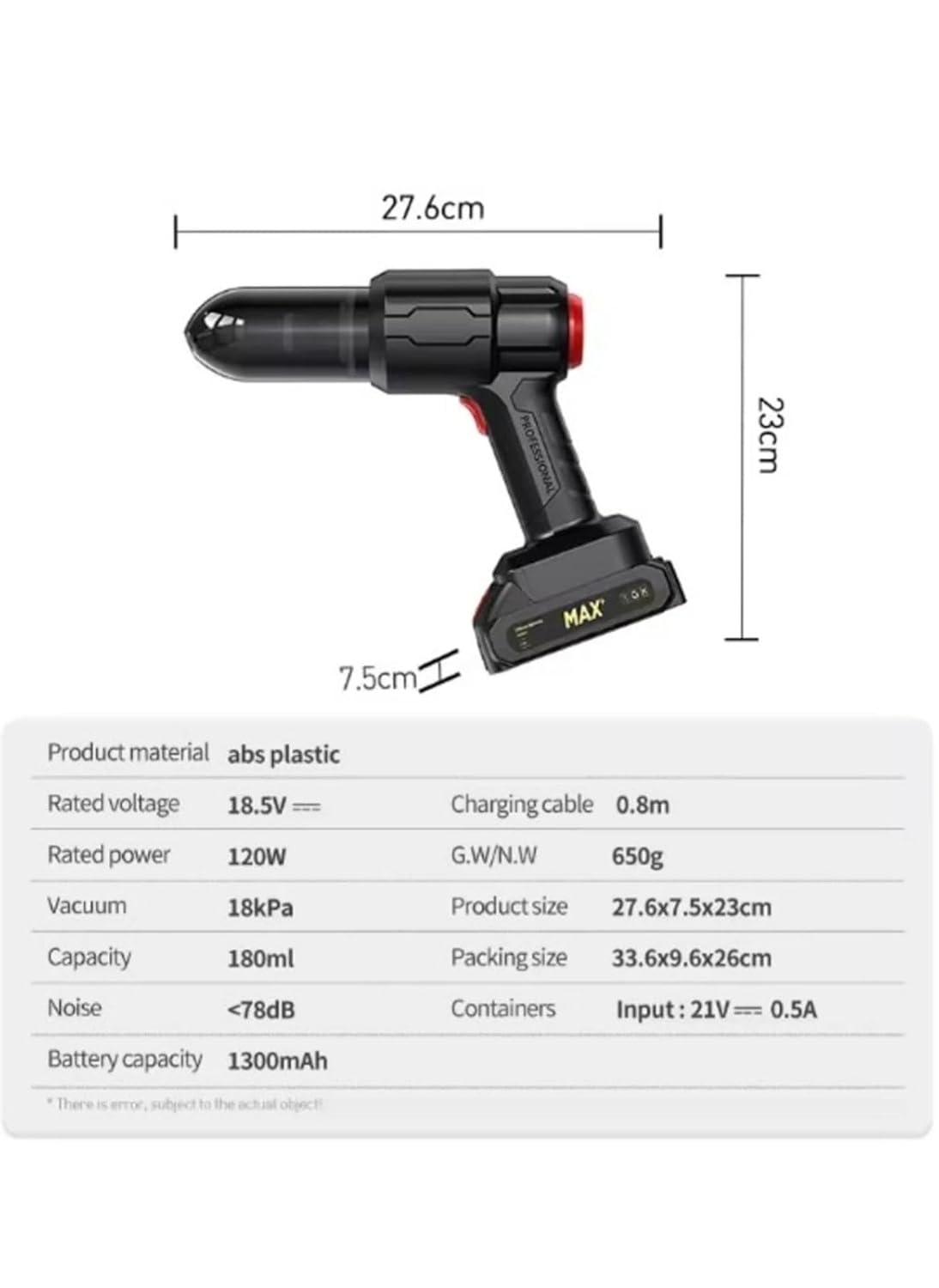 Multifunction Cordless Handheld Vacuum Cleaner Rechargeable Portable Cleaner #