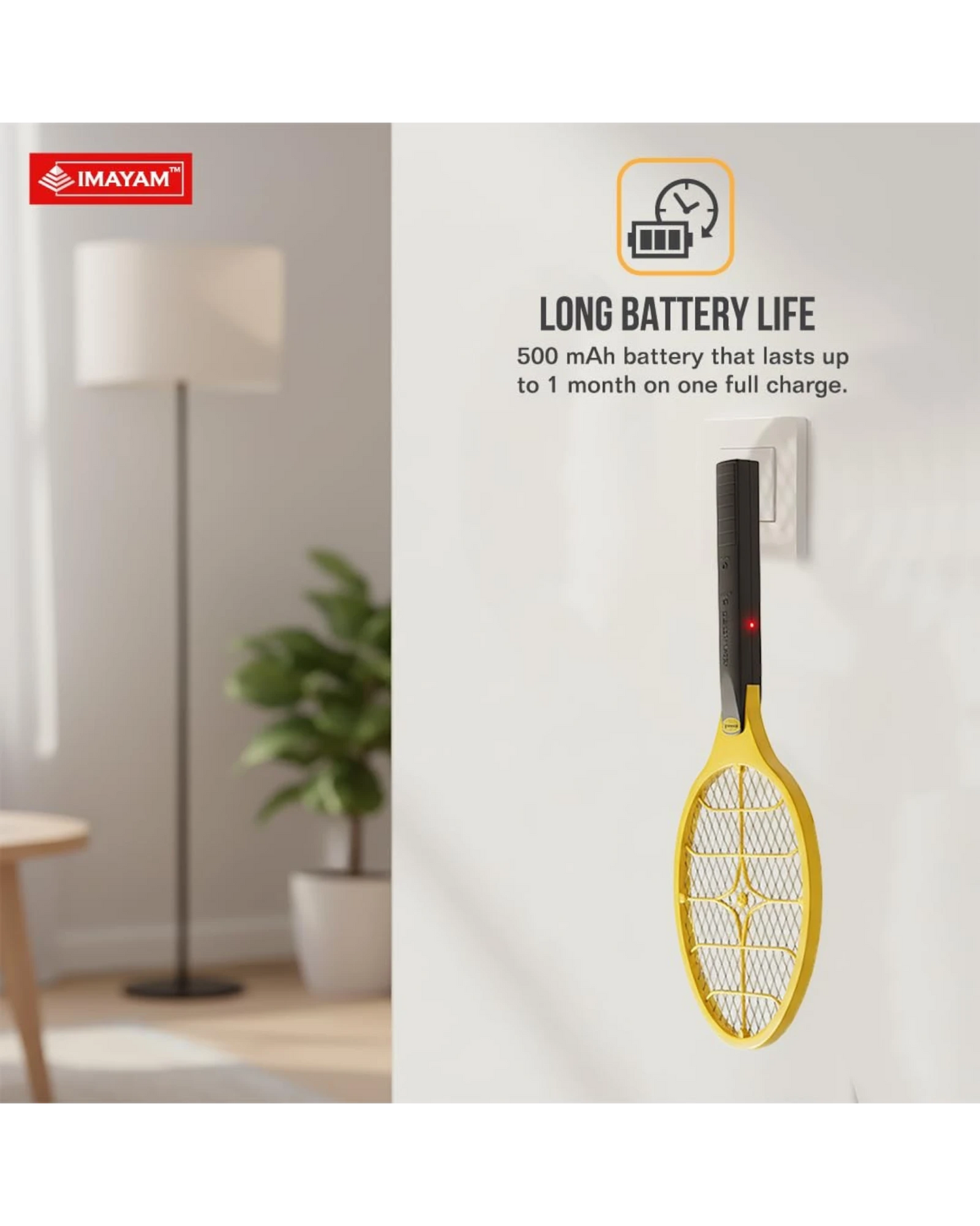 Fighter Rechargeable Mosquito Killer Bat – Electronic Swatter Yellow Black India