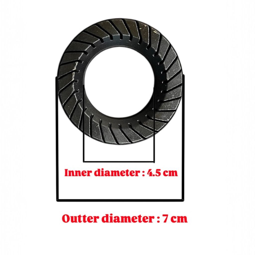 3 Burner Set for KAFF HBR 783B LPG Gas Stove – Brass Burners Compatible with 3.0/2.0/3.0 kW Heat Flow