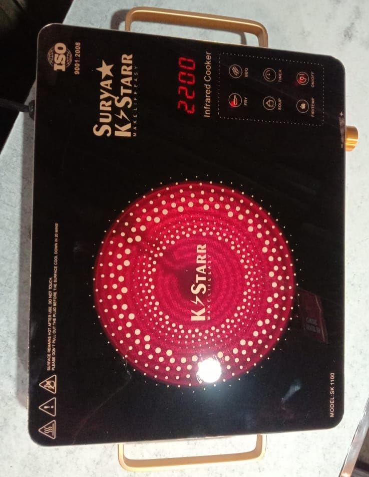 Surya Rstarr Infrared Cooker R-100 RK-1001N Electric Cooktop #