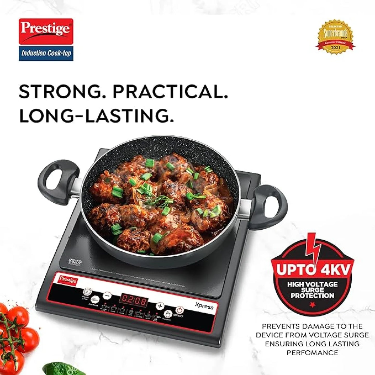 Prestige Xpress Induction Cooktop 1200W – Ceramic Plate Push Button India