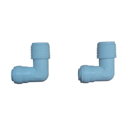 Vstec 6 Pieces RO Outer Pre Filter Elbow Connector 1/4" Size Tube(Small Size Pipe) x 1/4" Male Thread(Normal Size) - Faritha