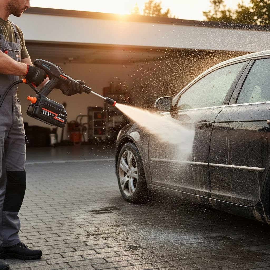 Oud Cordless Portable Wireless Pressure Washer Gun 48V for Car & Bike Cleaning #