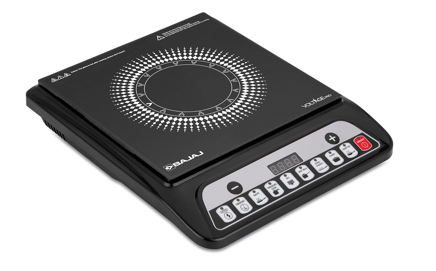 Bajaj 140TS 1400W Induction Cooktop 7 Preset Menu Insect Protection #