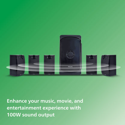 Philips Audio TAV7477 5.1 Channel 75W Bluetooth Multimedia Speaker